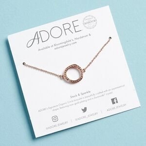 NWT Adore Rose Gold Swarovski Crystal Bracelet